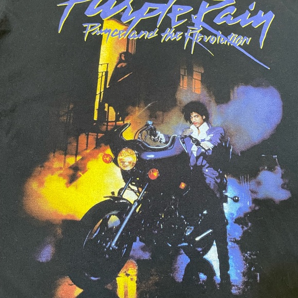 Prince Estate Purple Rain Revolution, Black T-Shirt, Size Medium - Picture 2 of 4